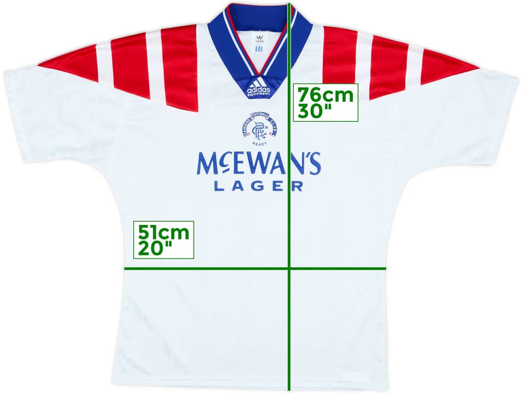 1992-93 Rangers Away Shirt - 9/10 - (M/L)
