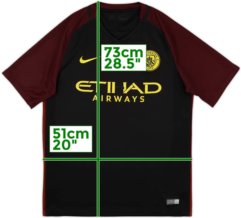 2016-17 Manchester City Away Shirt - 4/10 - (M)