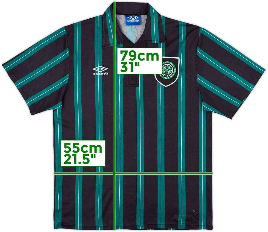 1992-93 Celtic Away Shirt - 8/10 - (L)