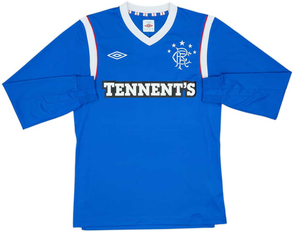 2011-12 Rangers Home L/S Shirt - 8/10 - (S)