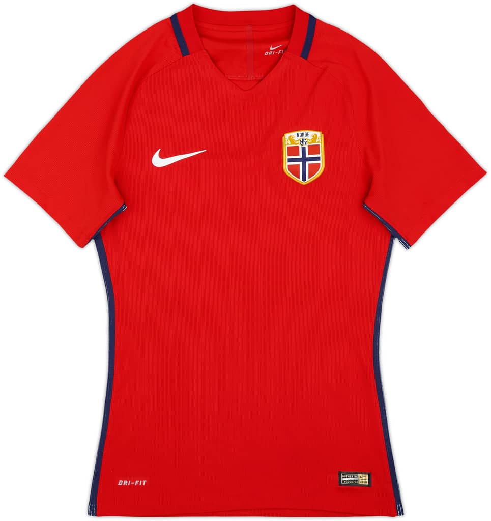 2016-18 Norway Player Issue Home Shirt - 8/10 - (S)