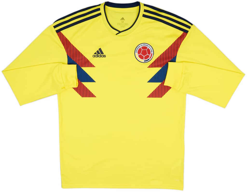 2018-19 Colombia Home L/S Shirt - 10/10 - (M)