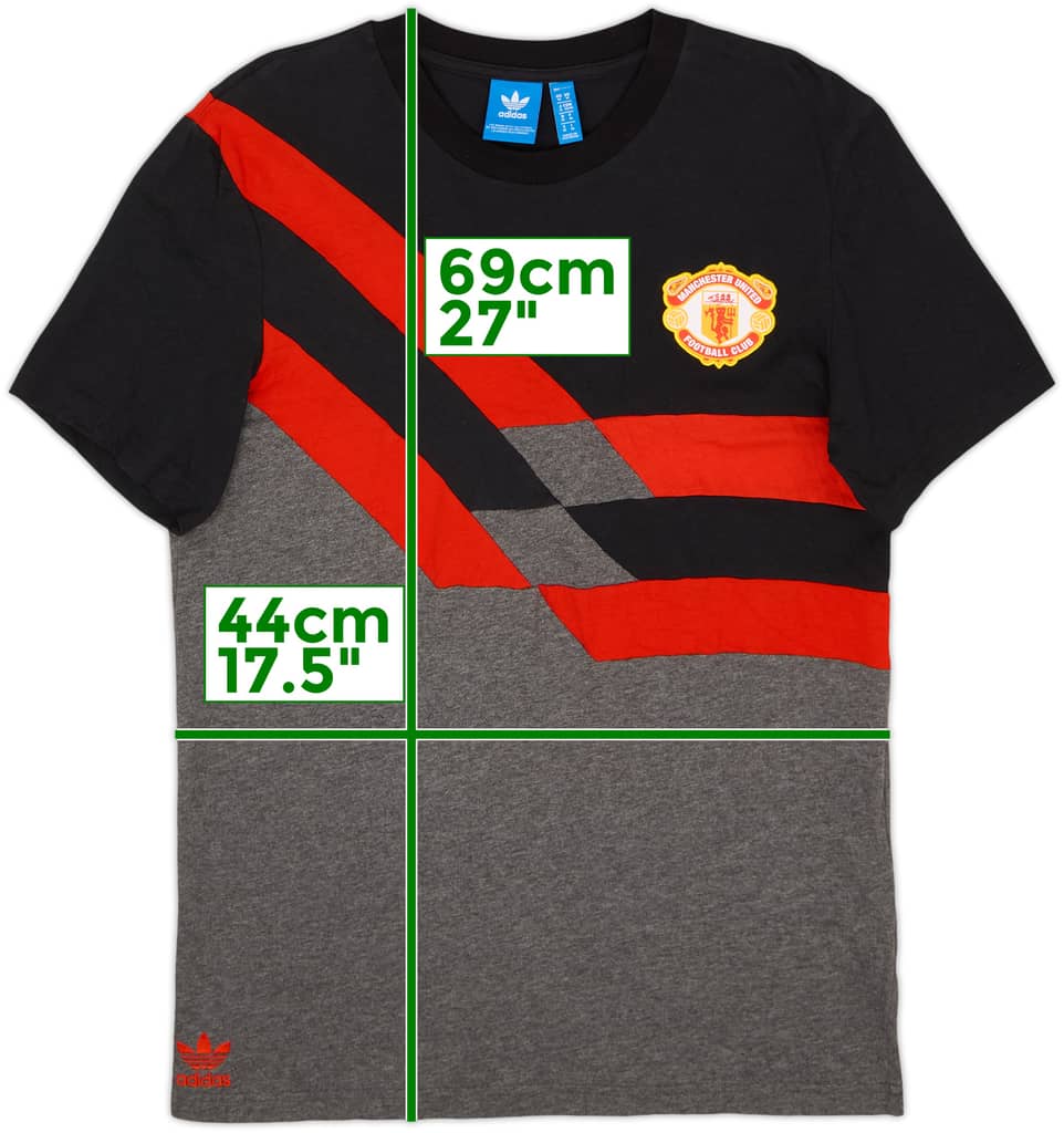 2016-17 Manchester United adidas Originals Cotton Tee - 9/10 - (M)