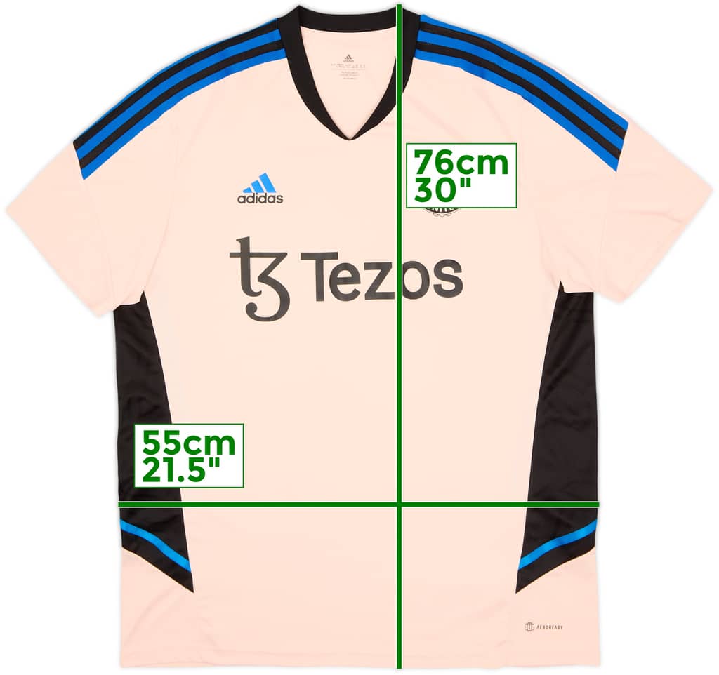 2022-23 Manchester United adidas Training Shirt - 9/10 - (XL)