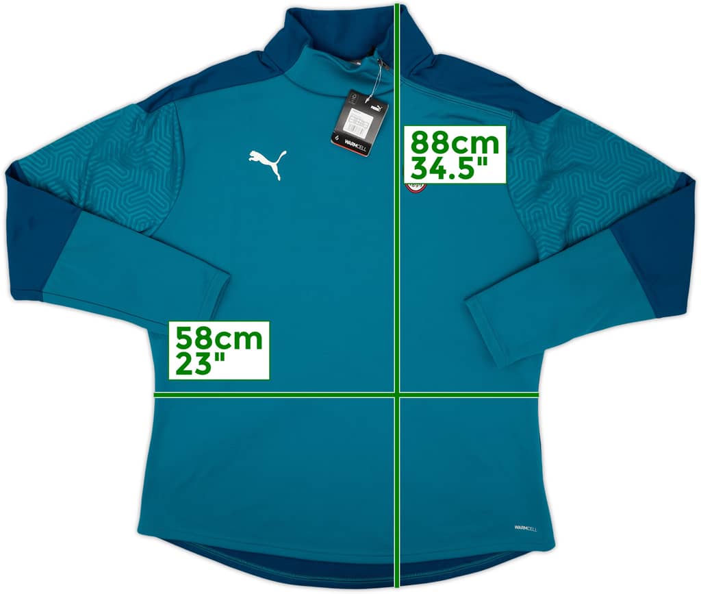 2019-20 AC Milan Puma 1/4 Zip Drill Top (XXL)