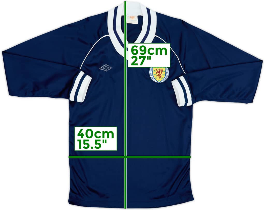 1982-83 Scotland Home L/S Shirt - 5/10 - (Y)