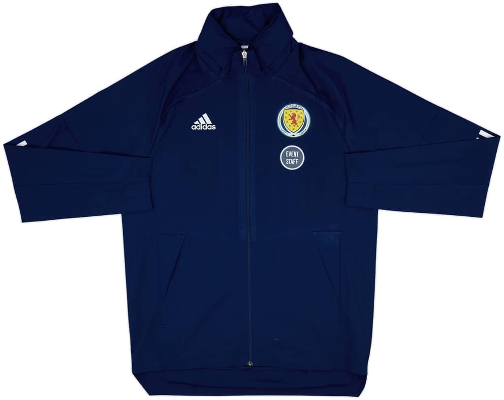 2019-20 Scotland Staff Issue adidas Hooded Track Jacket - 8/10 - (M)