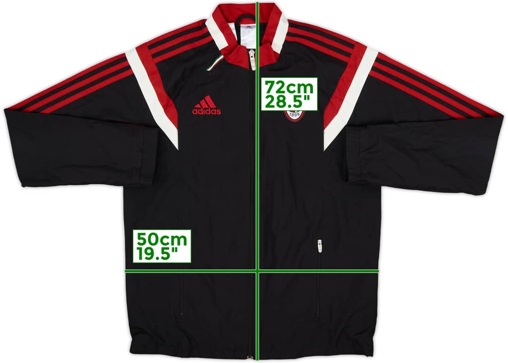 2014-15 AC Milan adidas Track Jacket - 8/10 - (XL.Boys)