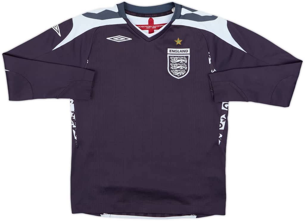 2007-09 England GK Shirt - 8/10 - (S.Boys)