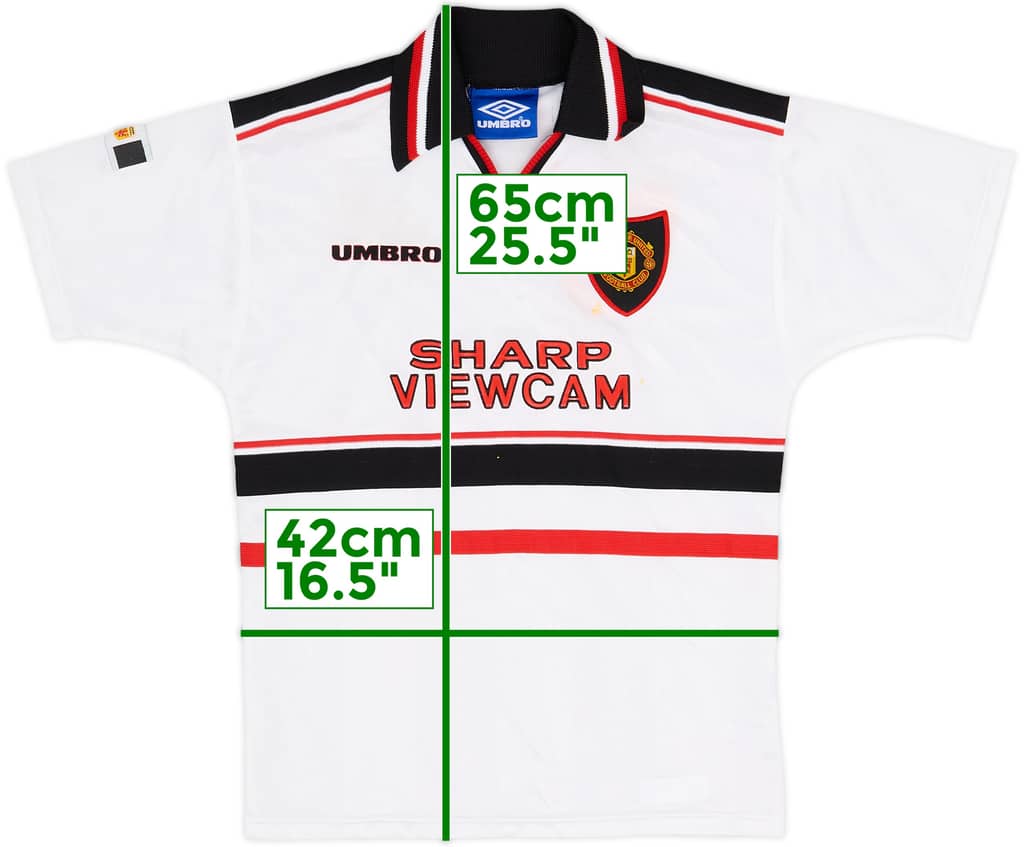 1997-99 Manchester United Away Shirt - 7/10 - (M.Boys)