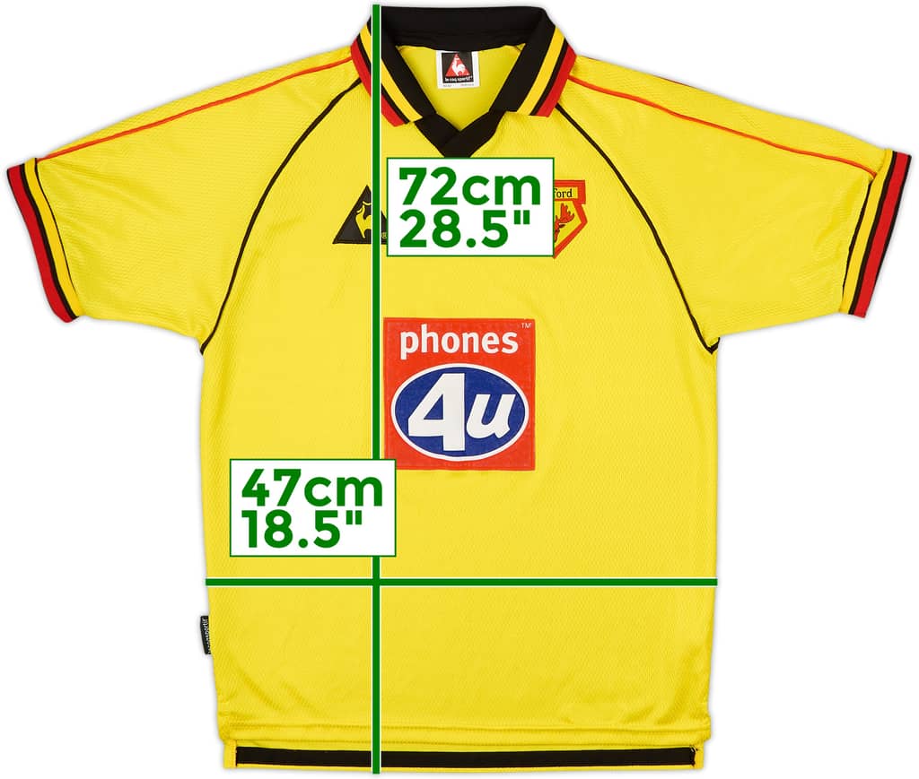 1999-01 Watford Home Shirt - 9/10 - (M.Boys)