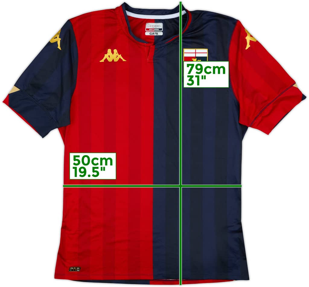 2020-21 Genoa Home Shirt - 10/10 - (3XL)