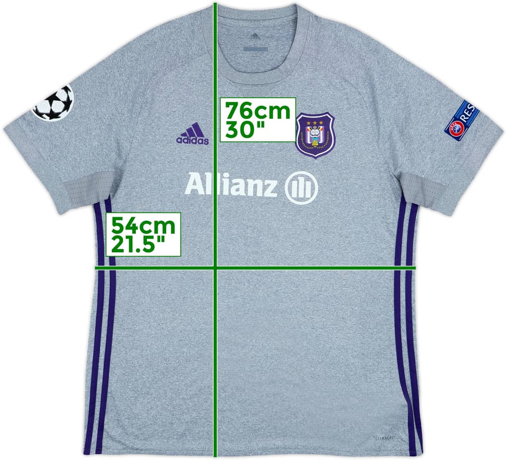 2017-18 Anderlecht Away CL Shirt - 8/10 - (L)