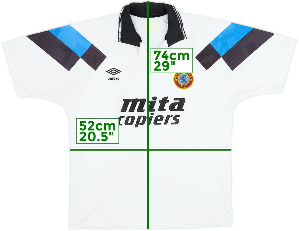 1990-92 Aston Villa Away Shirt - 6/10 - (L)