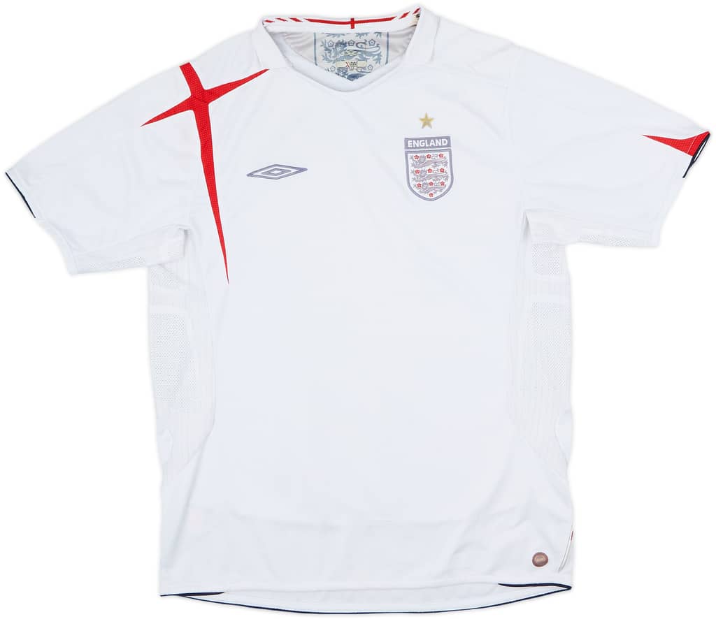 2005-07 England Home Shirt - 3/10 - (L)