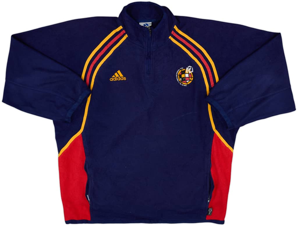 2000-02 Spain adidas 1/4 Zip Fleece Top - 8/10 - (XL)