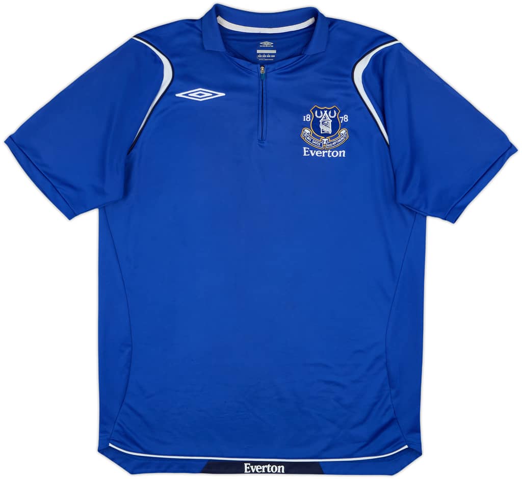 2008-09 Everton Umbro 1/4 Zip Training Shirt - 9/10 - (M)