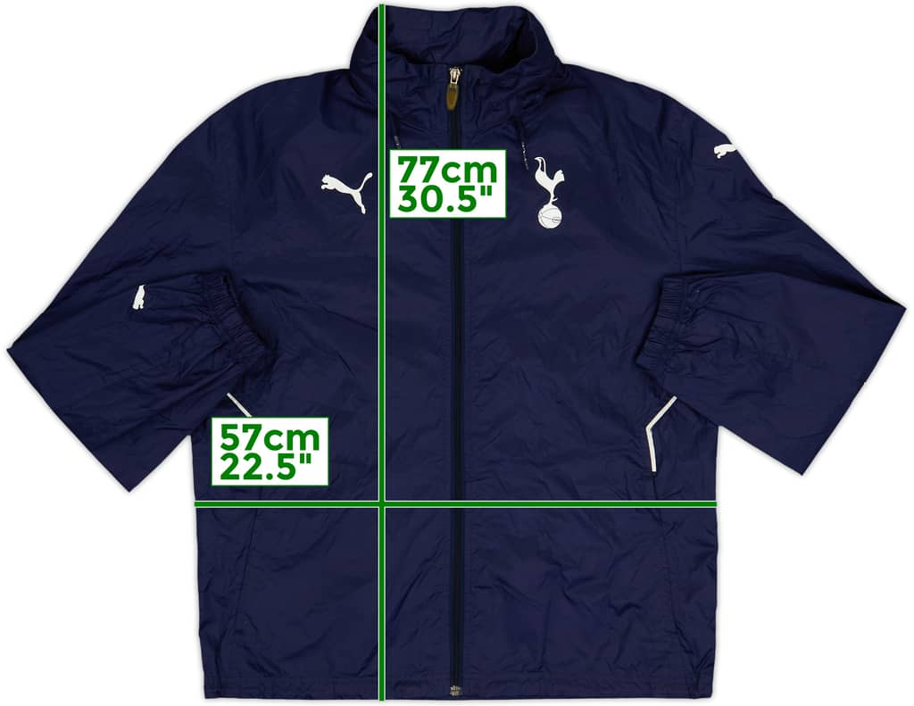 2010-11 Tottenham Puma Hooded Rain Jacket - 9/10 - (S)