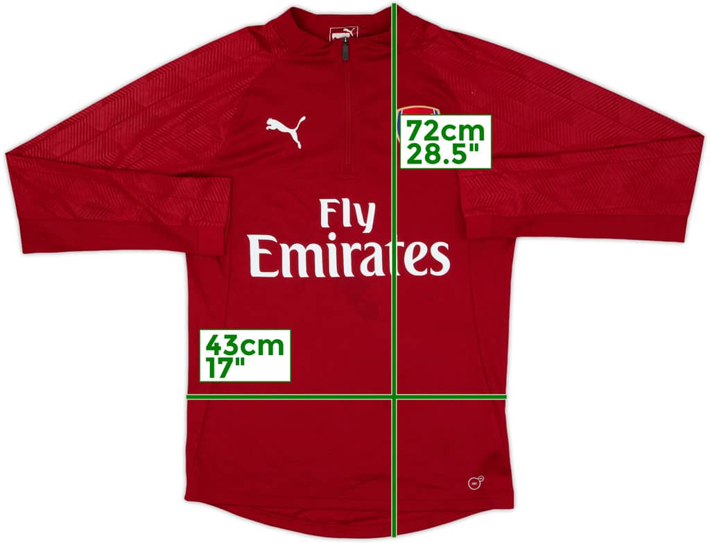 2017-18 Arsenal Puma 1/4 Zip Drill Top - 7/10 - (S)