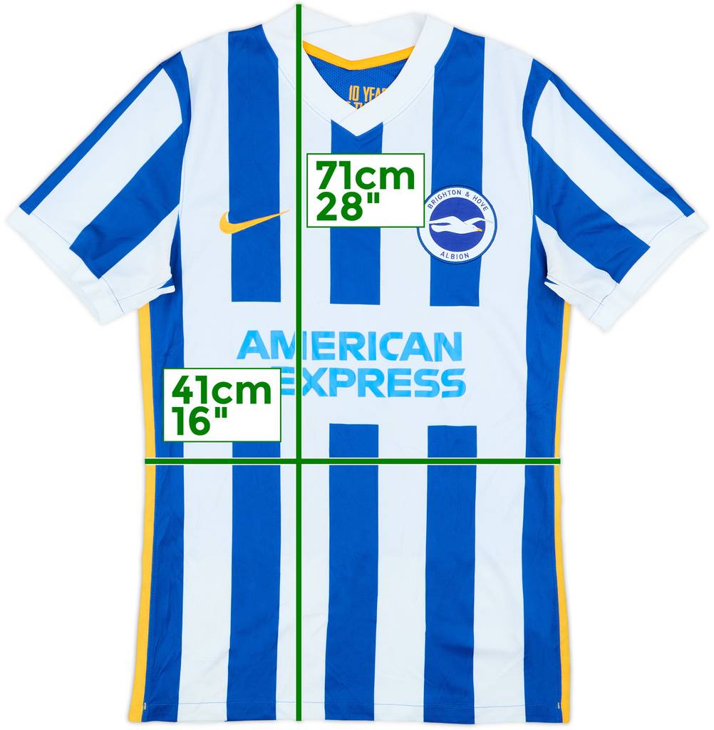 2021-22 Brighton Home Shirt - 9/10 - (S)