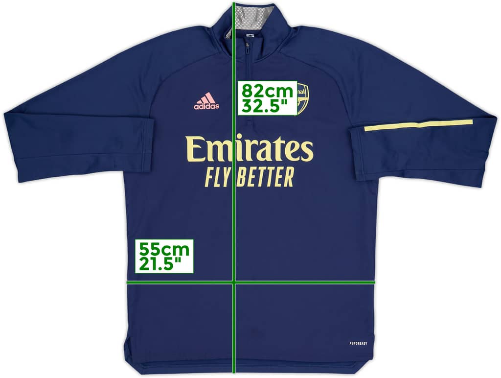 2020-21 Arsenal adidas 1/4 Zip Drill Top - 9/10 - (M)