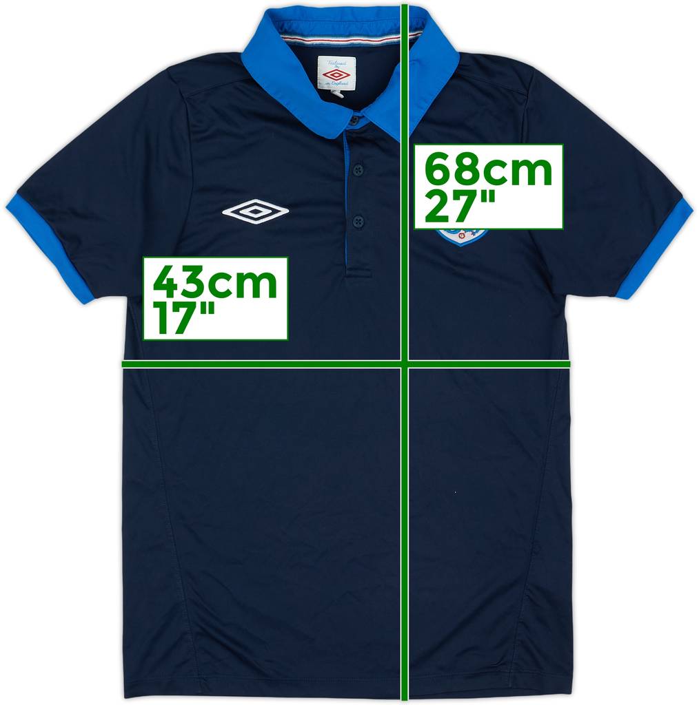 2010-11 England Umbro Polo Shirt - 7/10 - (S)