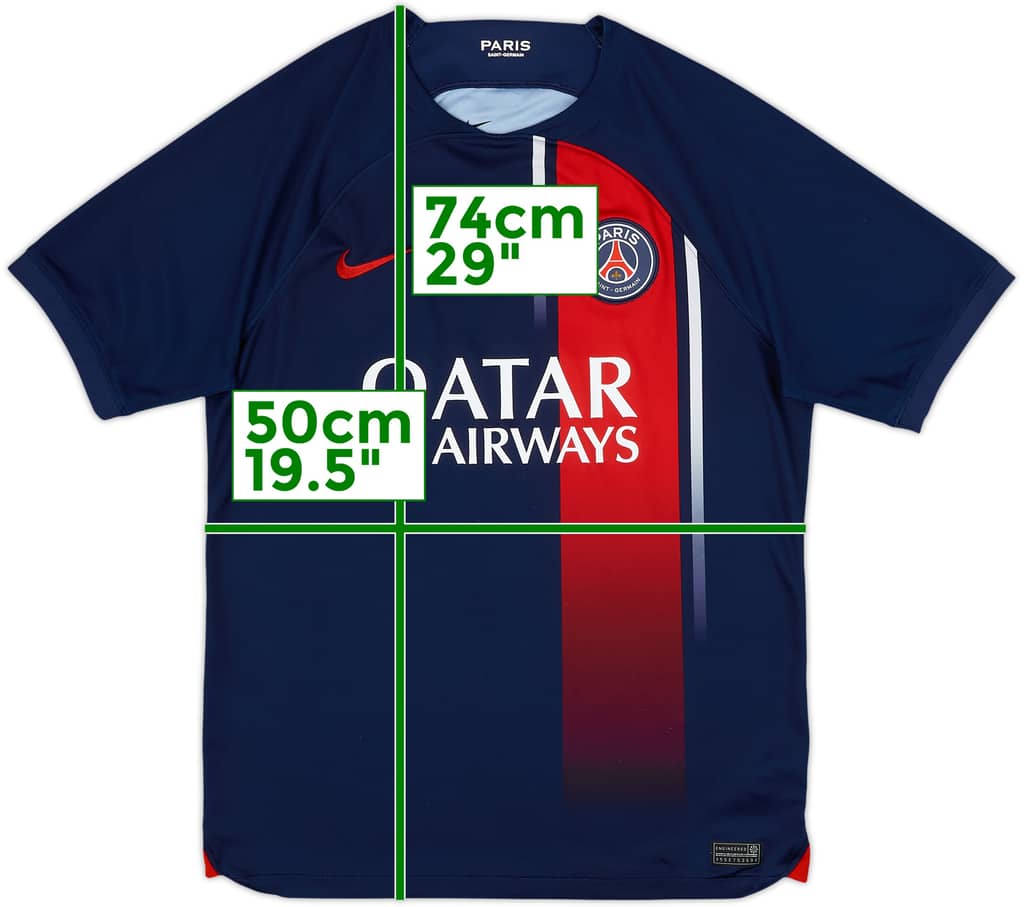 2023-24 Paris Saint-Germain Home Shirt - 9/10 - (M)