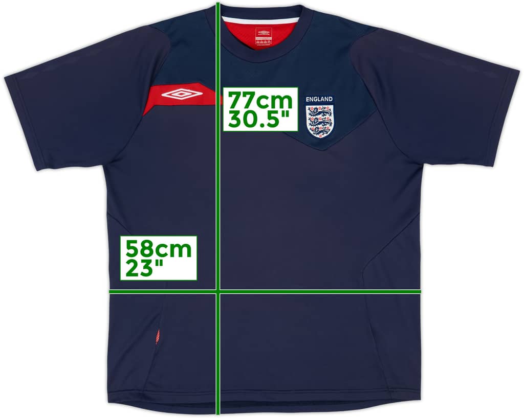 2006-07 England Umbro Training Shirt - 7/10 - (XL)