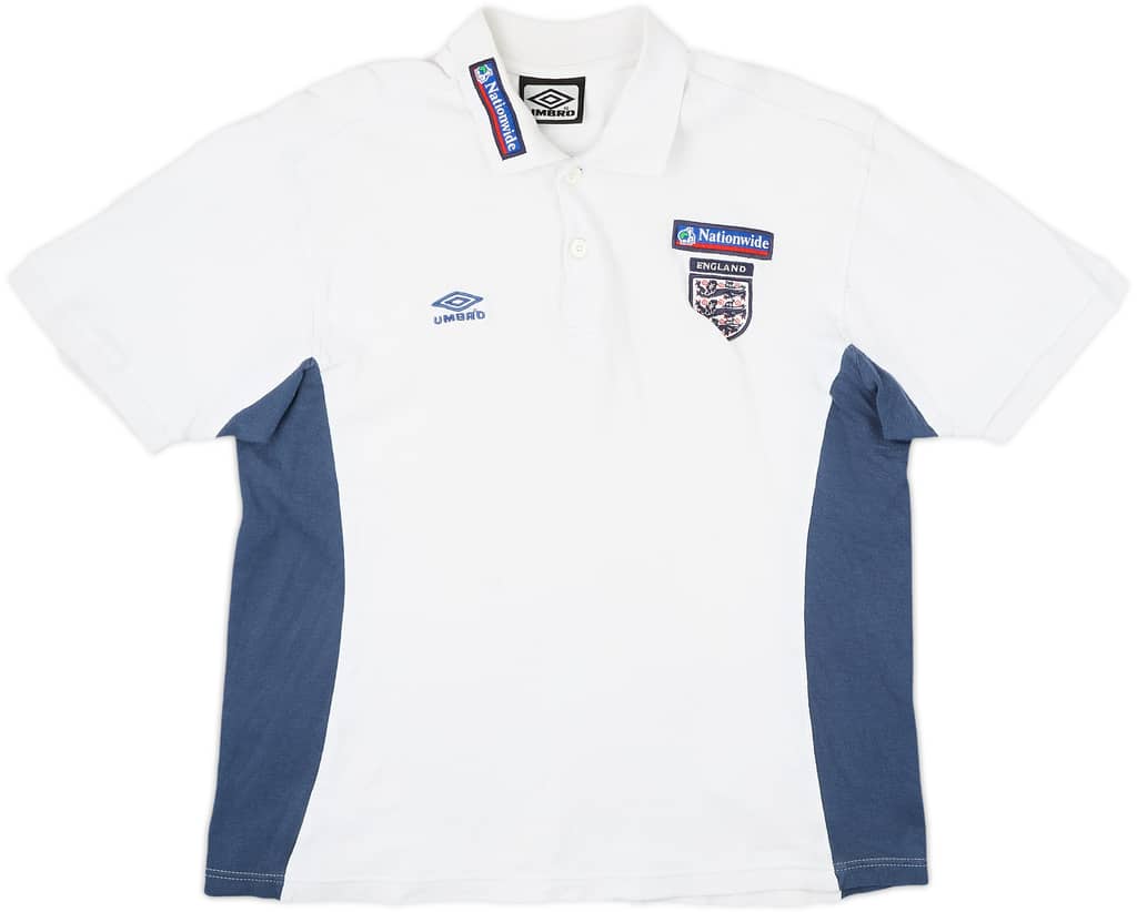2000-02 England Umbro Polo Shirt - 7/10 - (M)
