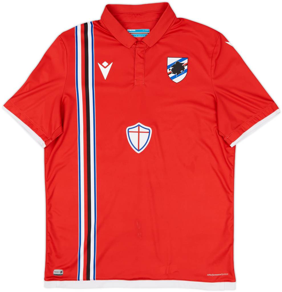 2021-22 Sampdoria Third Shirt - 8/10 - (L)