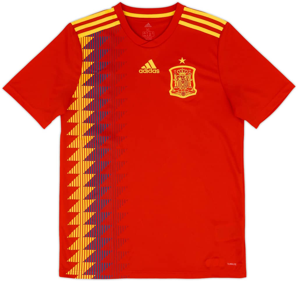 Camiseta de local de España 2018-19 - 10/10 - (XL.Niños)