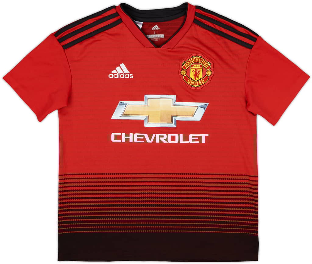 2018-19 Manchester United Home Shirt - 6/10 - (L.Boys)