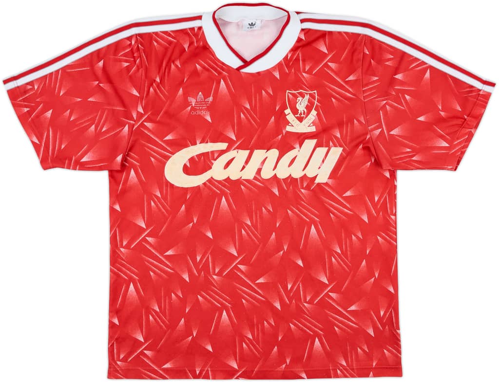 1989-91 Liverpool Home Shirt - 4/10 - (M)