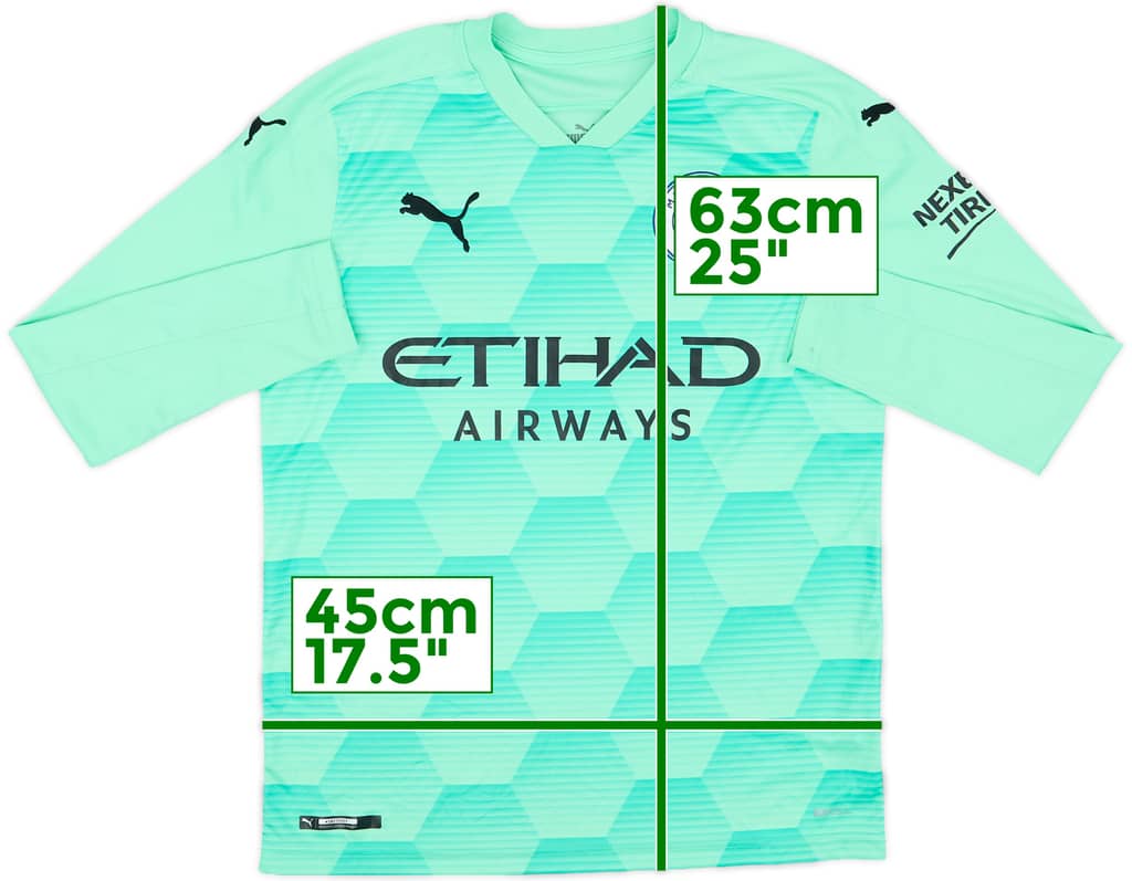 2020-21 Manchester City GK Shirt - 9/10 - (L.Boys)