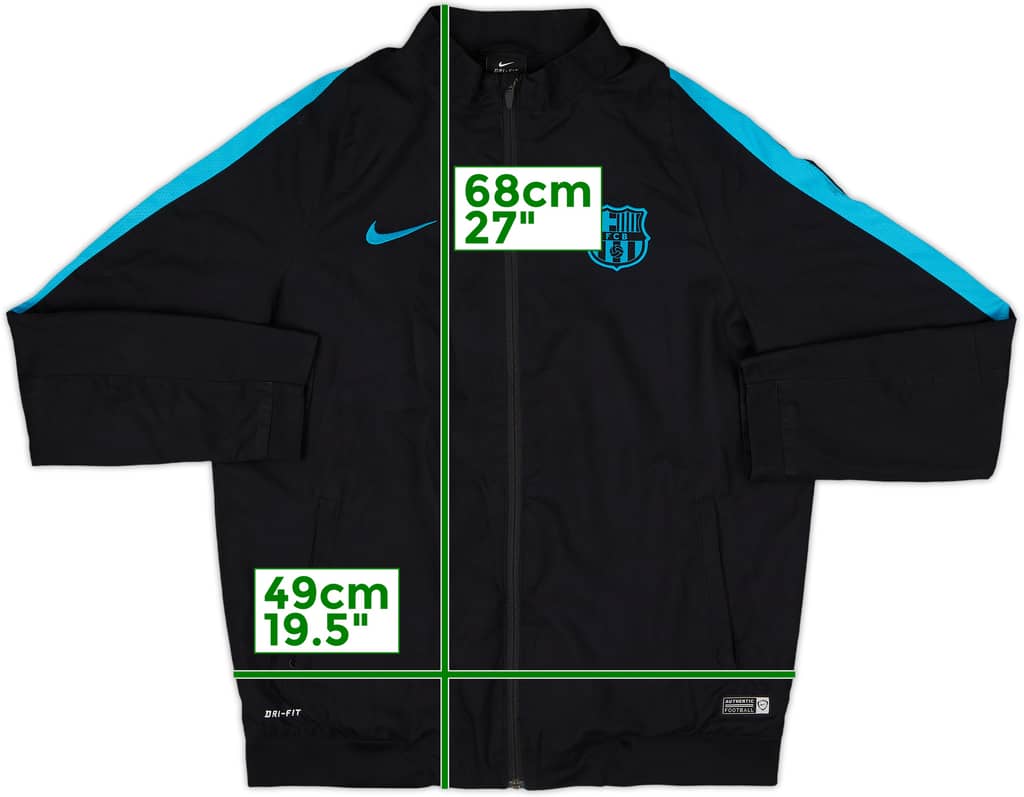 2015-16 Barcelona Nike Track Jacket - 8/10 - (XL.Boys)
