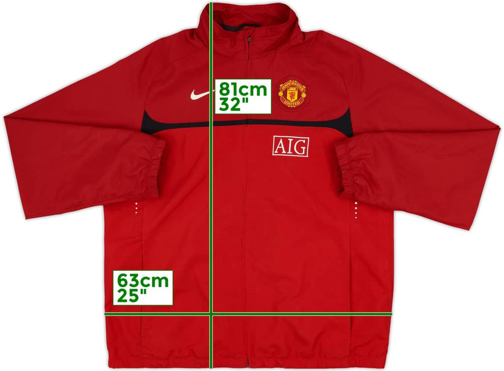 2010-11 Manchester United Nike Track Jacket - 9/10 - (XL)