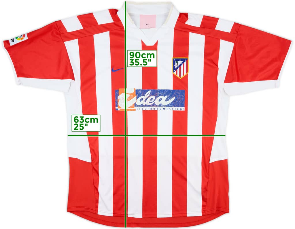 2002-03 Atletico Madrid Home Shirt - 5/10 - (XL)