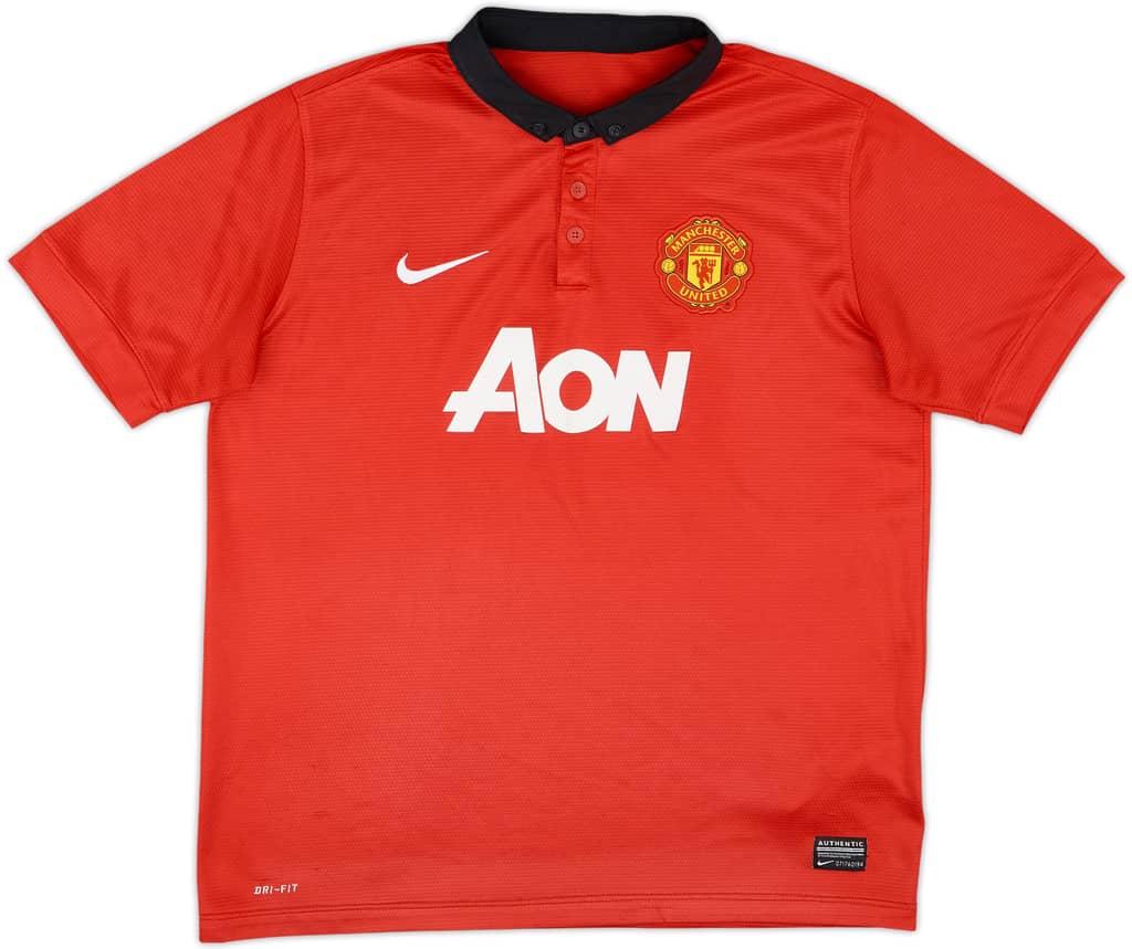 2013-14 Manchester United Home Shirt - 7/10 - (XL.Boys)