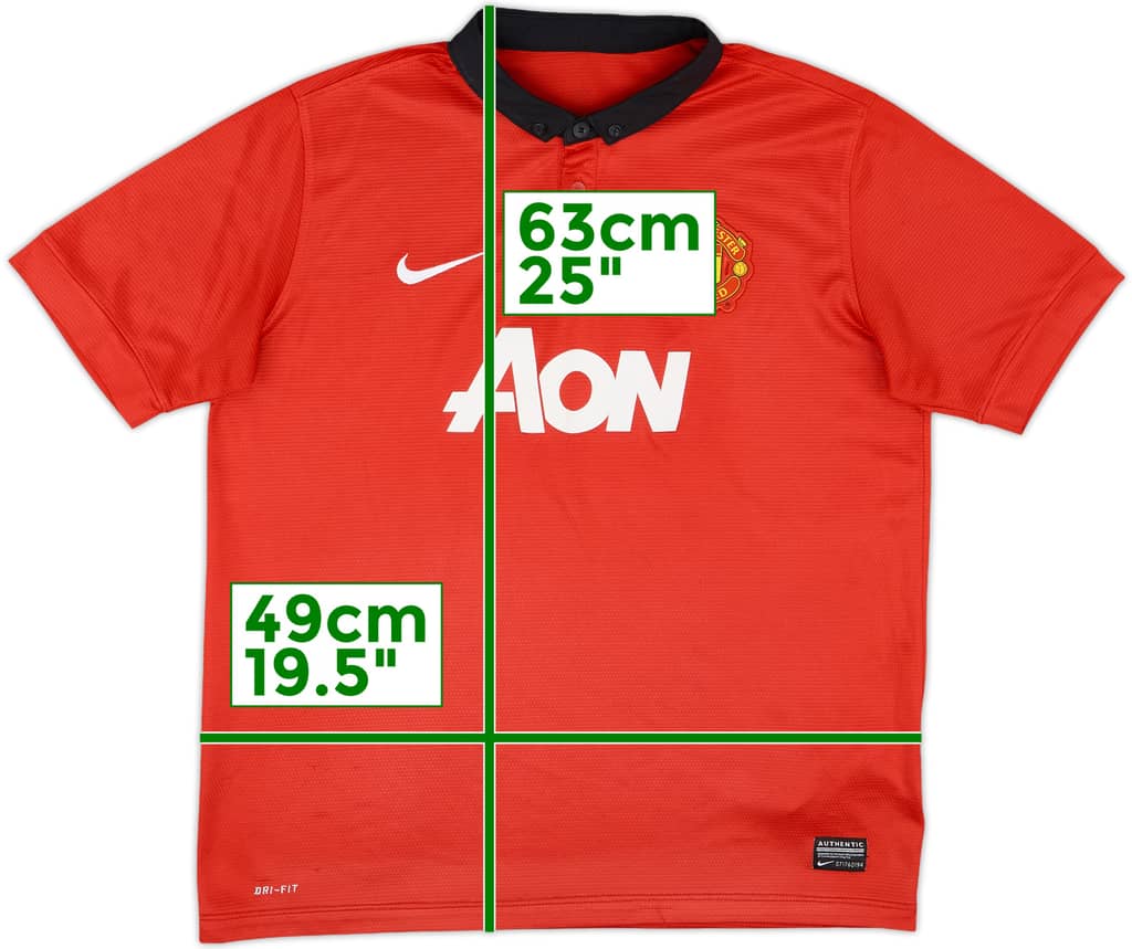 2013-14 Manchester United Home Shirt - 7/10 - (XL.Boys)