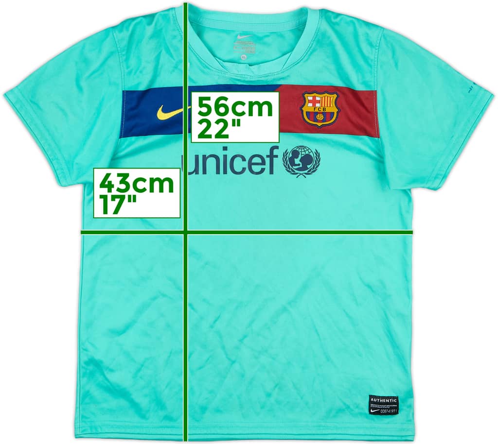 2010-11 Barcelona Away Shirt - 5/10 - (S.Boys)