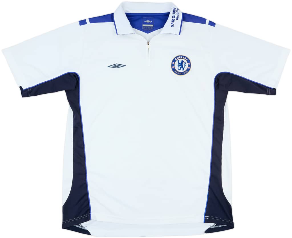 2005-06 Chelsea Umbro 1/4 Zip Polo Shirt - 6/10 - (XL)