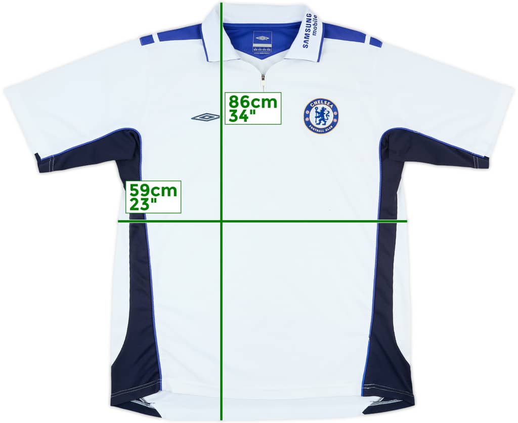 2005-06 Chelsea Umbro 1/4 Zip Polo Shirt - 6/10 - (XL)