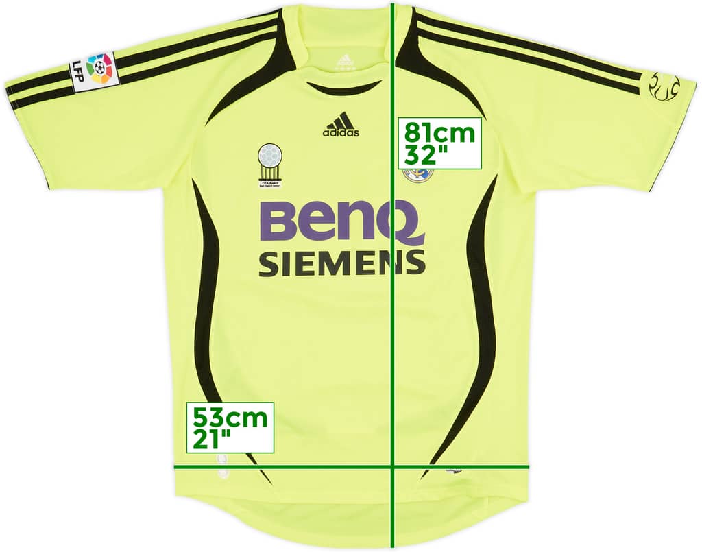 2006-07 Real Madrid GK S/S Shirt - 8/10 - (M)