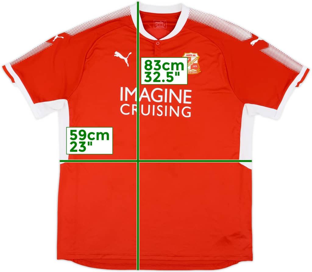 2017-18 Swindon Town Home Shirt - 8/10 - (3XL)