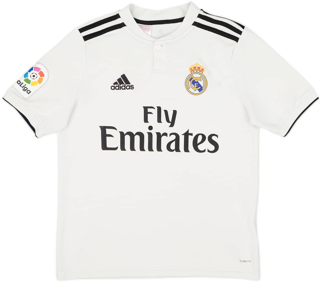 2018-19 Real Madrid Home Shirt - 5/10 - (L.Boys)