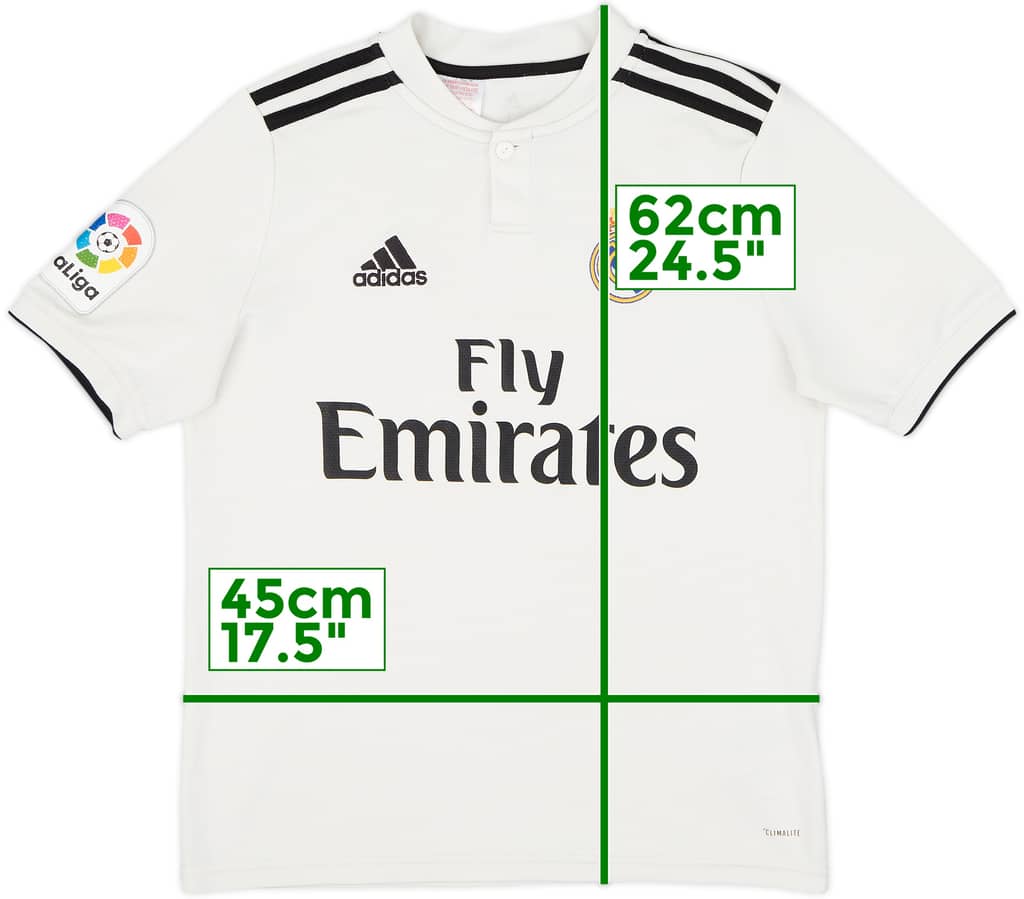 2018-19 Real Madrid Home Shirt - 5/10 - (L.Boys)