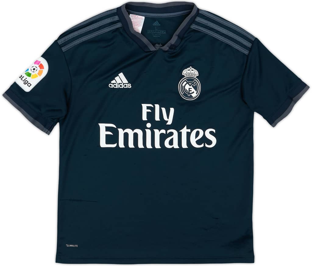 2018-19 Real Madrid Away Shirt - 6/10 - (L.Boys)