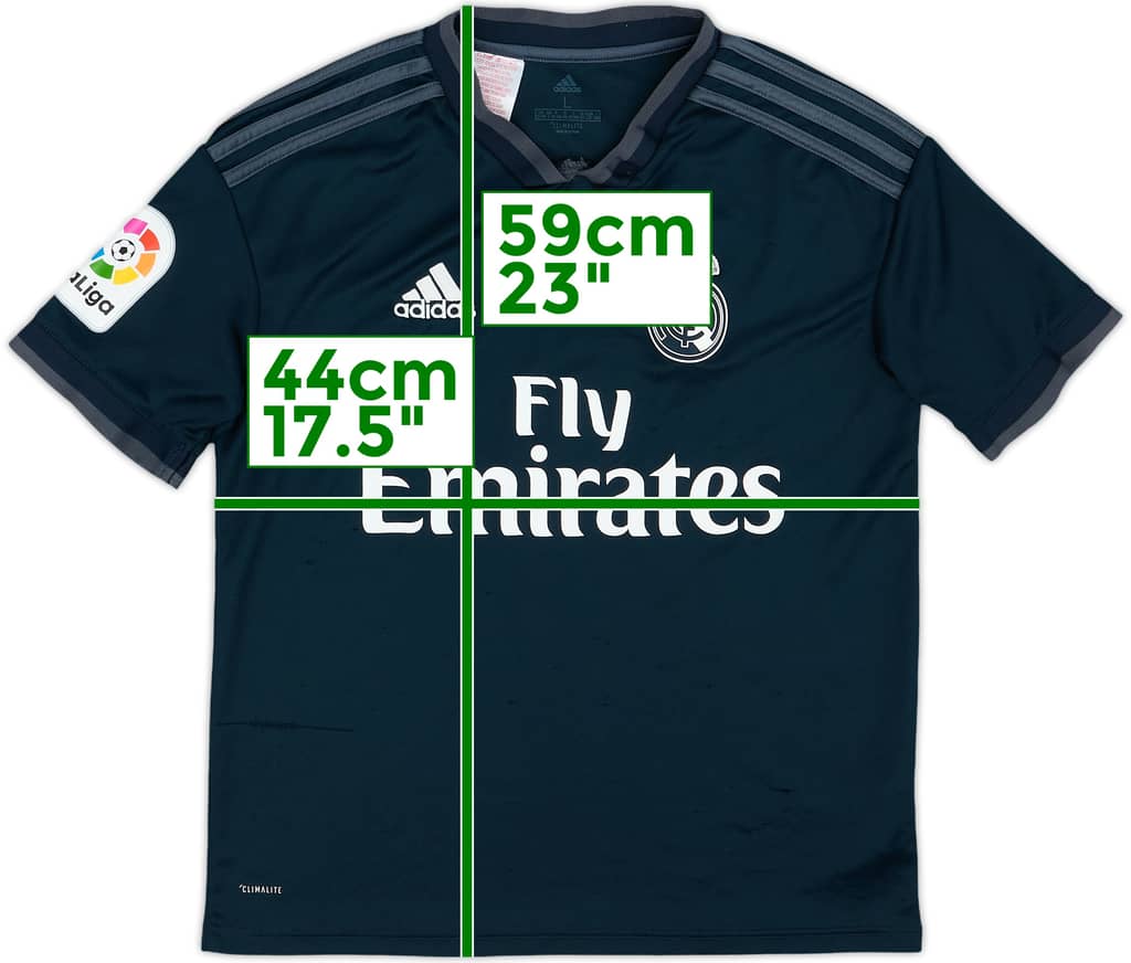 2018-19 Real Madrid Away Shirt - 6/10 - (L.Boys)
