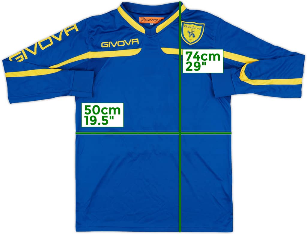 2009-10 Chievo Verona Givova Training L/S Shirt - 8/10 - (M)