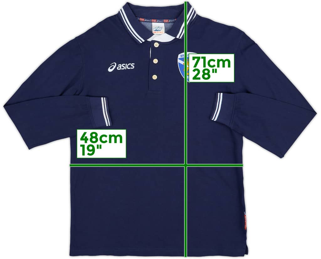 2006-07 Brescia Asics Polo L/S Shirt - 9/10 - (M)